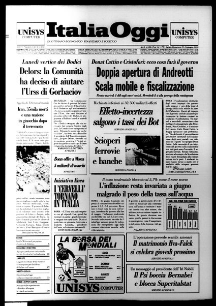 Italia oggi : quotidiano di economia finanza e politica